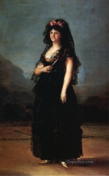  Luis Pintura - La reina María Luisa con mantilla Francisco de Goya